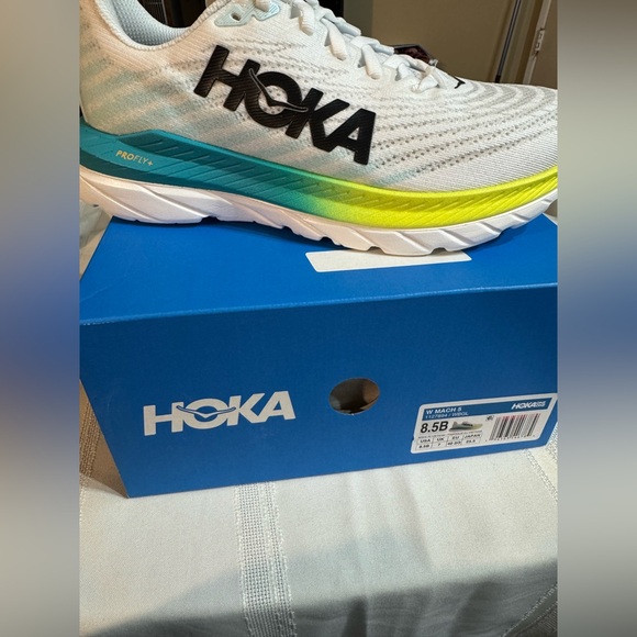 Hoka One One Mach 5 Women White/Blue Glass
Running Shoes Sneakers Size 8.5 - Picture 13 of 13